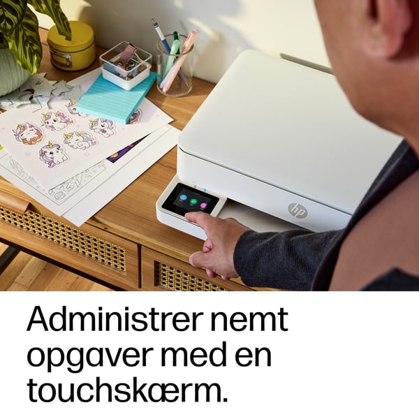 HP ENVY 6110e Trådløst All-in-One Farve Printer, Instant Ink; Fotoudskrivning