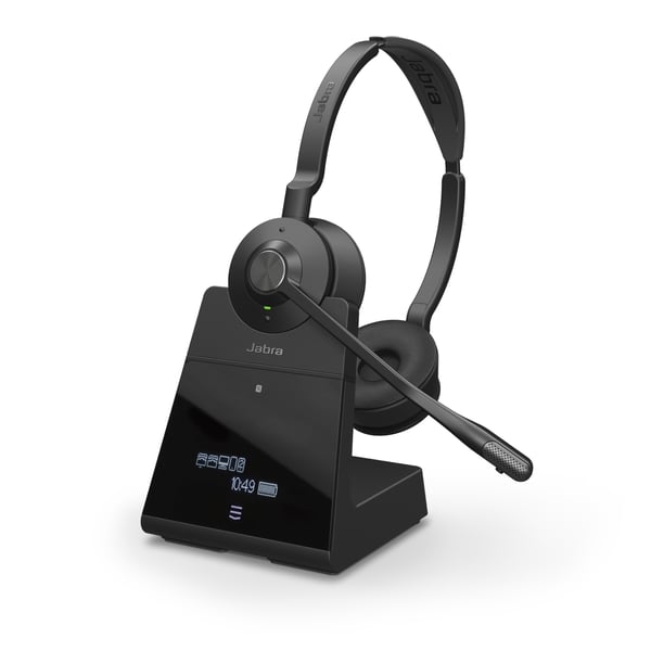 Jabra Engage 75 Headset Trådlös Huvudband Kontor/callcenter USB Type-C Bluetooth Laddningsställ Svart