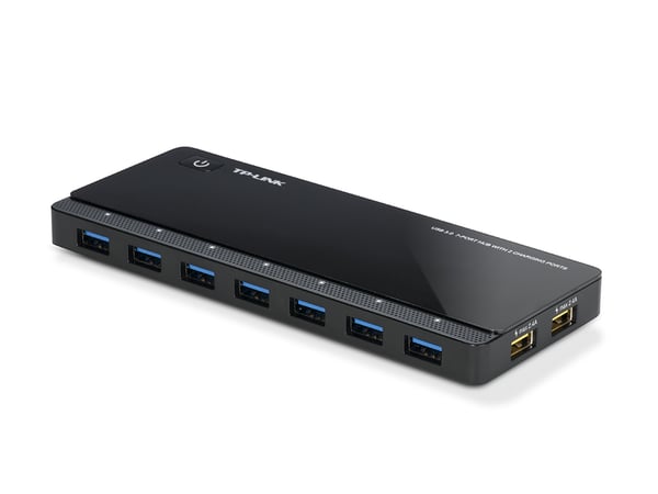 TP-Link UH720 gränssnittshubbar USB 3.2 Gen 1 (3.1 Gen 1) Micro-B 5000 Mbit/s Svart