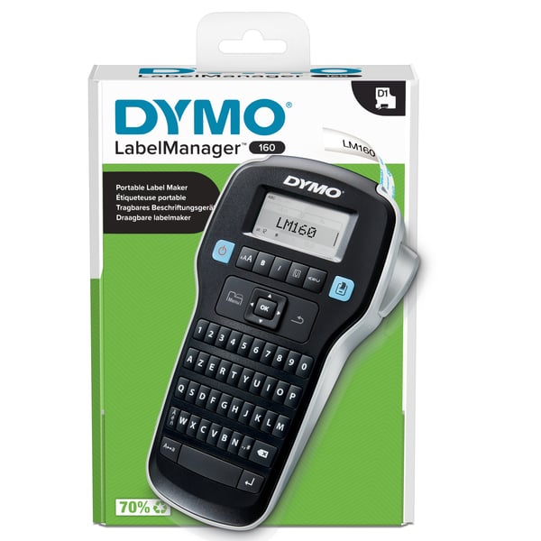 DYMO LabelManager 160 etiketprinter Termisk overførsel 160 x 160 dpi 12 mm/sek. D1 AZERTY
