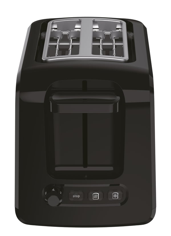 Tefal Express TT410D brödrostar 7 2 skivor 850 W Svart, Rostfritt stål