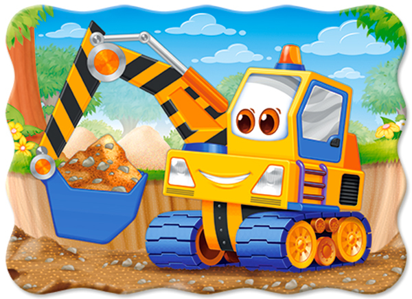 Castorland Yellow Digger 30 pcs Muotopalapeli 30 kpl Sarjakuvat