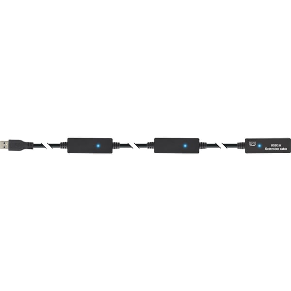 InLine 4043718235728 USB-kabel USB 3.2 Gen 1 (3.1 Gen 1) 15 m USB A 5 Gbit/sek. Sort