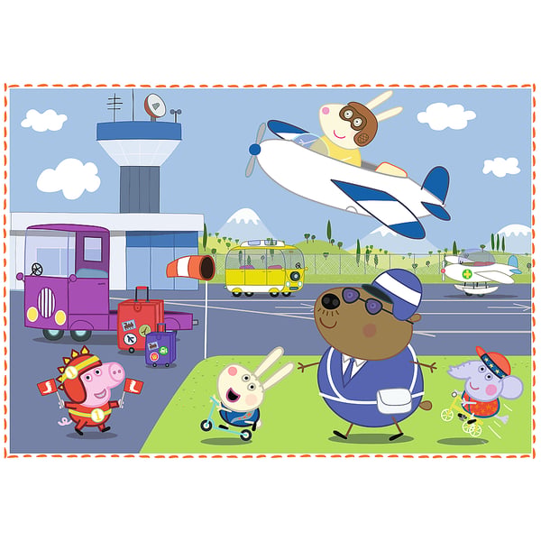 Peppa Pig Holiday reccolection Puslespil 12 stk Tegnefilm