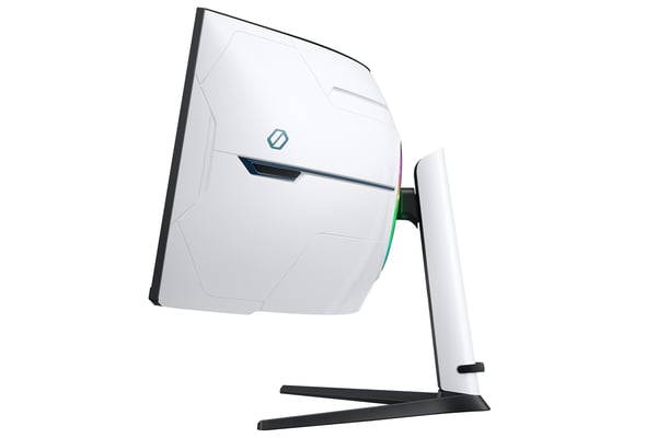 Samsung Odyssey Neo G9 S57CG954NU G95NC Series QLED-skärm Gaming böjd 144 cm 144,80 cm (57\") 7680 x 2160 Dual UHD @ 240 Hz VA 1000 cd/m² 2500:1 DisplayHDR 1 ms 3xHDMI DisplayPort Svart vit [Ene