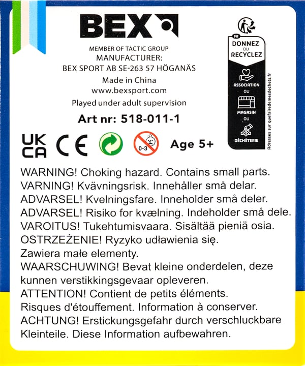 Bex Sport 518-011-1 aktive/færdighedsspil & legetøj