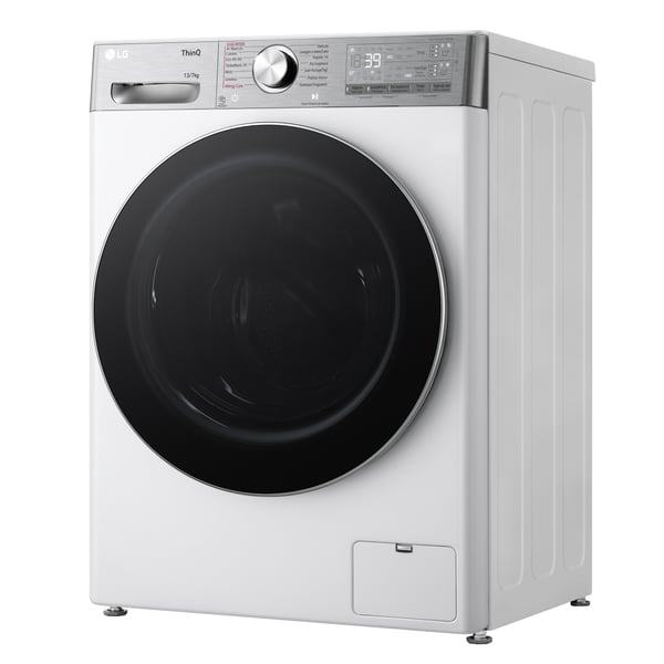 LG D4R9513TPWC vaskemaskine - tørretumbler Fritstående Front-læsning Sølv, Hvid