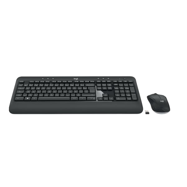 Logitech 920-008678 tangentbord Mus inkluderad Universal RF Trådlös AZERTY Belgiskt Svart
