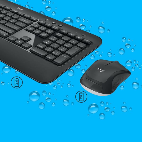 Logitech MK540 Advanced - Näppäimistö- ja hiirisetti - langaton - 2,4 GHz - QWERTZ - saksa (Sveitsi)