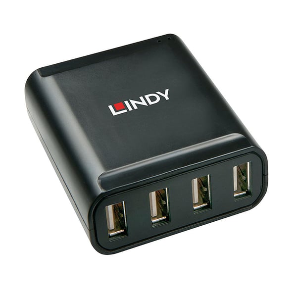Lindy 42679 gränssnittshubbar USB 2.0 Svart