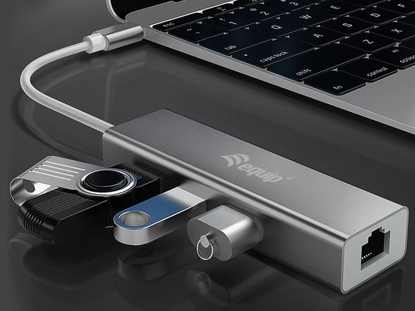 Equip 133481 dockingstation USB 3.2 Gen 1 (3.1 Gen 1) Type-C Sølv
