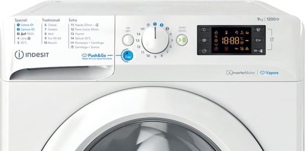 Indesit BWE 91296X WV IT vaskemaskine Front-læsning 9 kg 1200 rpm Hvid