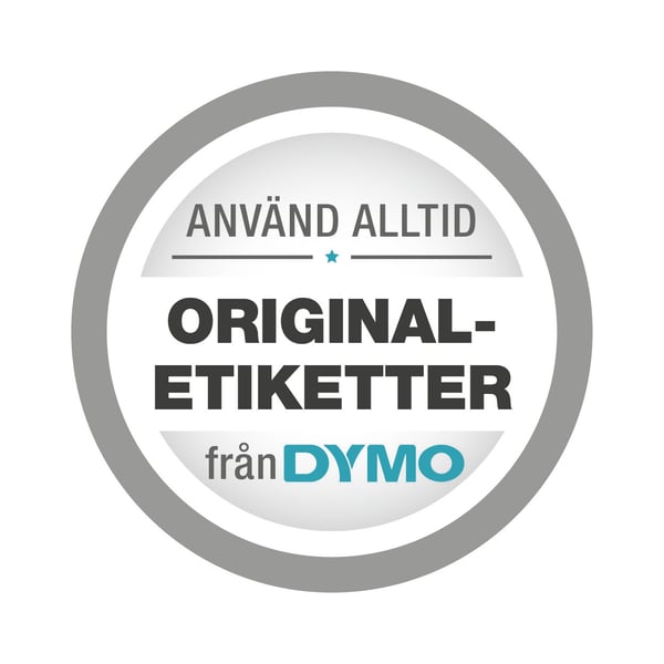 DYMO LabelManager Sats för laddningsbar, handhållen 280-etikettskrivare, QWERTY-tangentbord, med två rullar D1-etiketter och bärväska