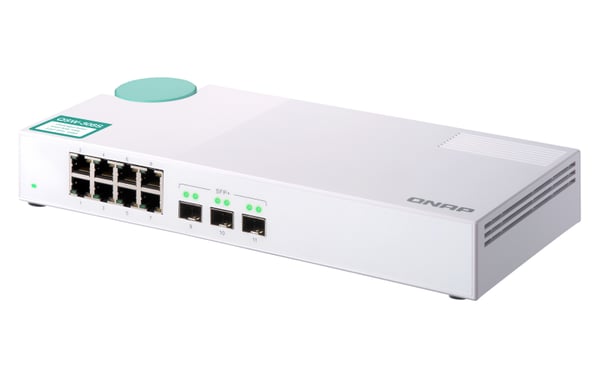 QNAP QSW-308S verkkokytkin Hallitsematon Gigabit Ethernet (10/100/1000) Valkoinen