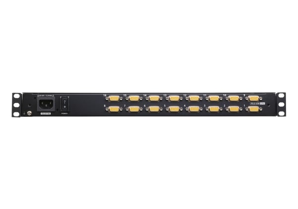 ATEN CL3116NX rack 47 cm (18.5") 1366 x 768 pixlar Metall, Plast Svart 1U