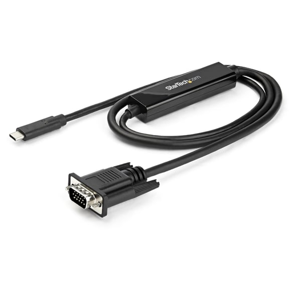StarTech.com 1 m USB-C till VGA-kabel - 1920 x 1200 - Svart
