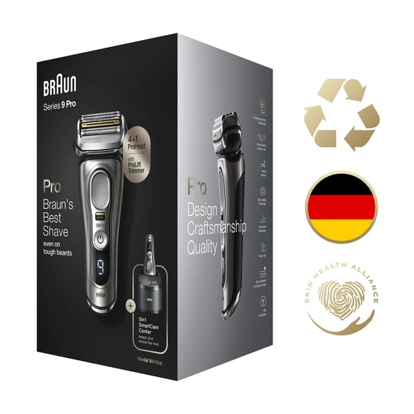 Braun Series 9 Pro 9485cc Folierakapparat Trimmer Svart, Silver