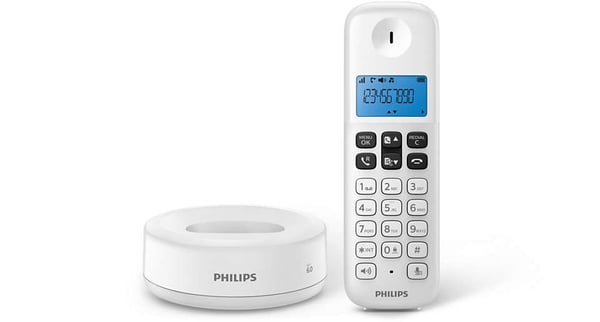 Philips D1611W/34 puhelin DECT-puhelin Soittajan tunnistus Valkoinen