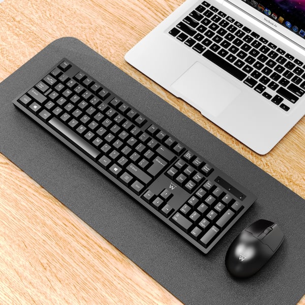 Ewent EW3281 tastatur Mus inkluderet Universel RF trådløst QWERTY Spansk Sort