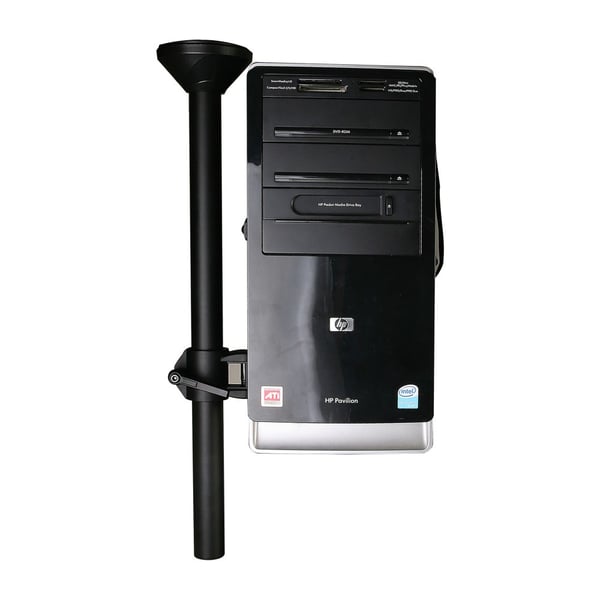 Techly ICA-CS 63 CPU holder Skrivebordsmonteret CPU-holder Sort