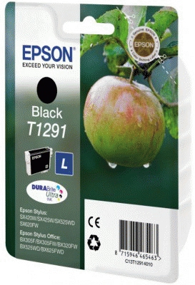 Epson Apple Mustepatruuna Black T1291 DURABrite Ultra Ink