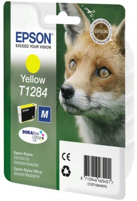 Epson Fox Blækpatron Yellow T1284 DURABrite Ultra Ink