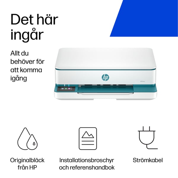 HP ENVY 6122e Trådlöst All-in-One Färg Skrivare, Instant Ink; Fotoutskrift