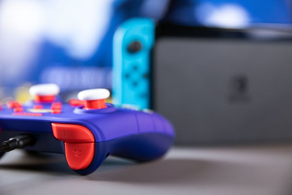 Konix My Hero Academia KX MHA SW/PC GAMEPAD BLUE Blå, Röd USB Spelplatta Analog / Digital Nintendo Switch, PC