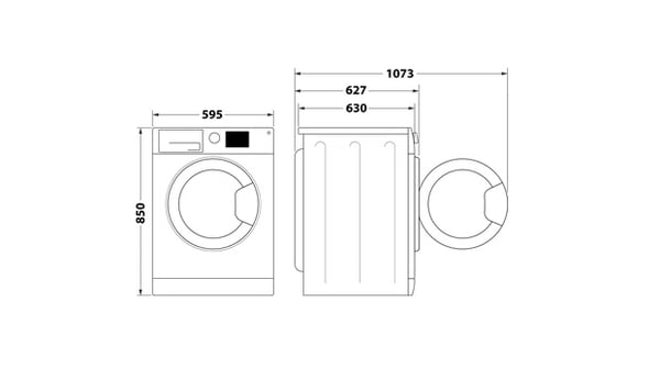 Whirlpool FFS 8258 W SP vaskemaskine Front-læsning 8 kg 1151 rpm Hvid