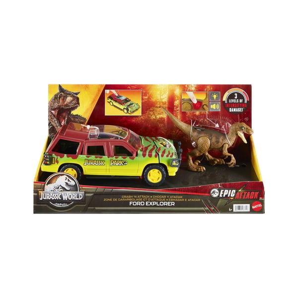 Jurassic World EPIC ATTACK CRASH 'N ATTACK FORD EXPLORER