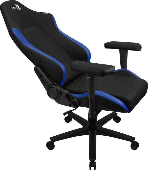 Aerocool CROWNBB datorspelsstol Universal spelstol Stoppad sits Svart, Blå