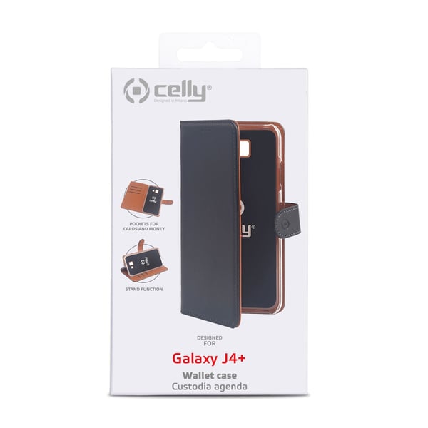 Celly Wally mobiltelefon etui 15,2 cm (6") Folie Sort, Brun