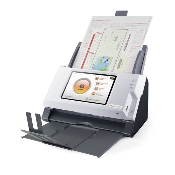 Plustek eScan A280 Essential ADF-scanner 600 x 600 dpi A4 Sort, Hvid