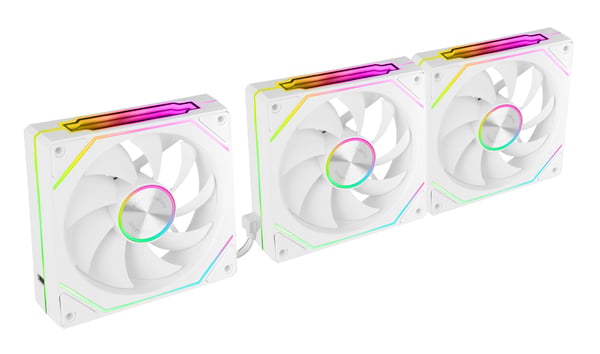 Mars Gaming MF-LINKFINITYKIT2W Datorväska Fan 12 cm Vit 3 styck