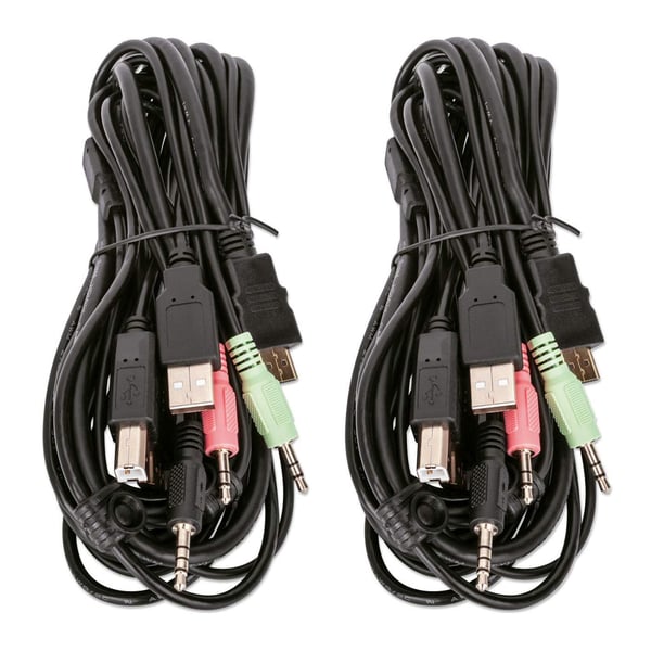 Manhattan 153522 KVM-switchar Svart