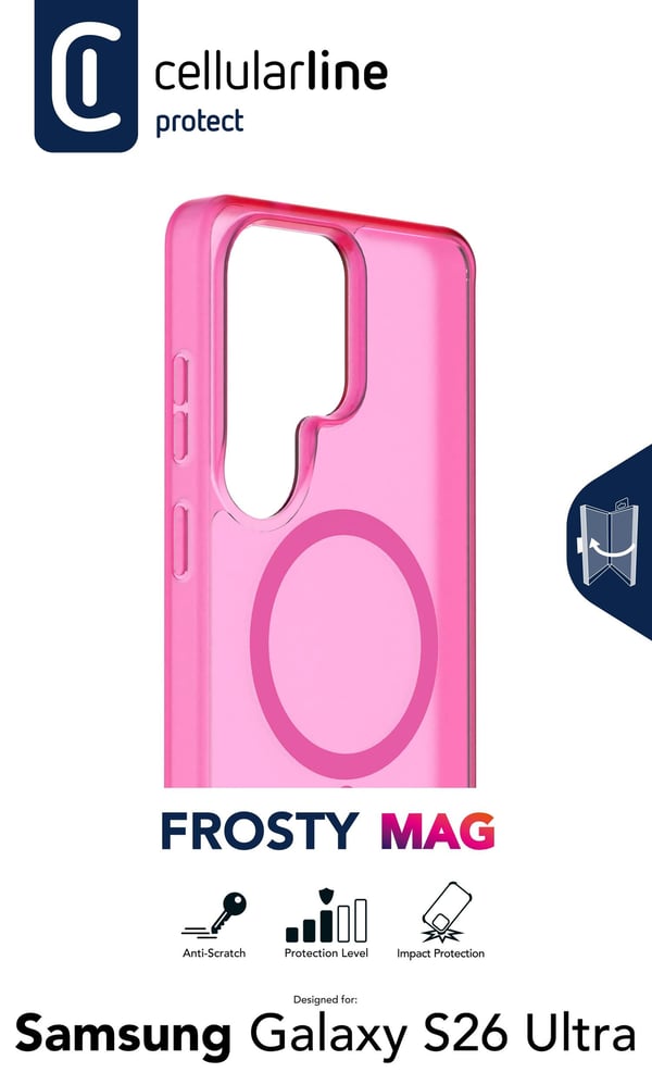 Cellularline FROSTY MAG mobiltelefonfodral Rosa