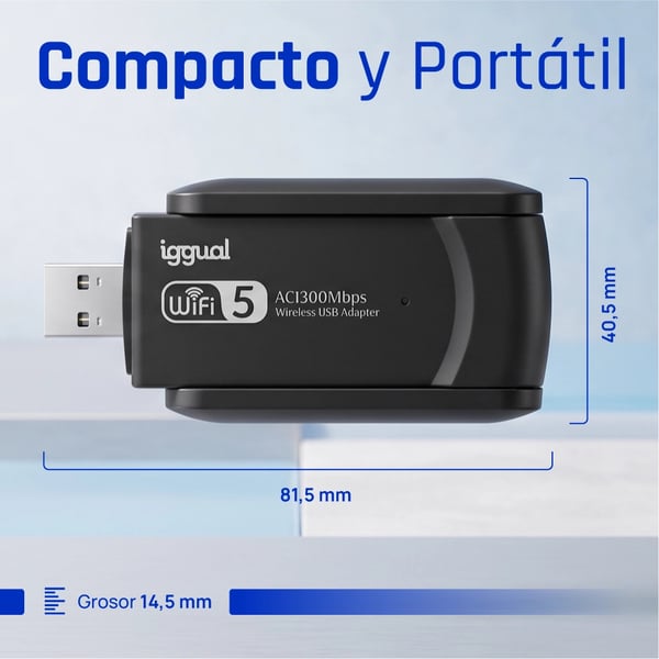 iggual IGG320952 netværkskort WLAN 1300 Mbit/s