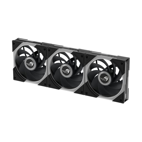 ASUS ROG Eurux GR120 ARGB Reverse Fan - Triple Pack Datorväska 12 cm Svart, Vit 3 styck