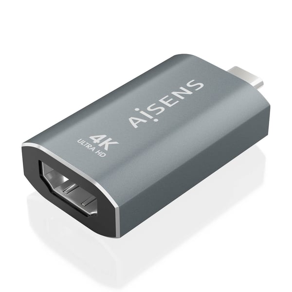 AISENS A109-0862 kabel kønsskifter HDMI A USB C Grå