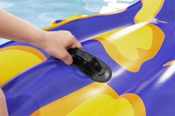 Bestway 41502 pool- och badmadrass Lila, Gul Monokromatiskt Polyvinylklorid (PVC) Sittbadleksak