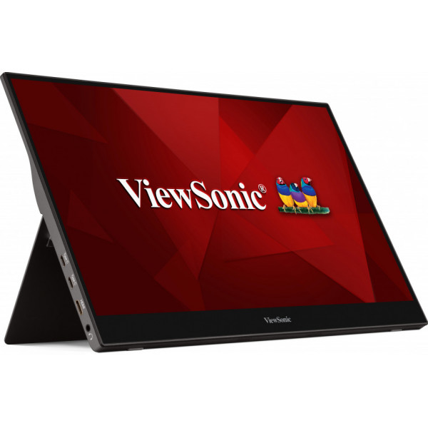 Viewsonic TD1655 platta pc-skärmar 39,6 cm (15.6") 1920 x 1080 pixlar Full HD LED Pekskärm Flera användare Svart, Silver