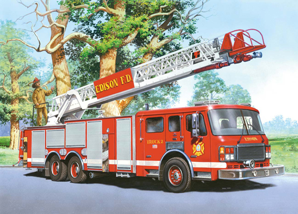 Castorland Fire Engine 60 pcs Puslespil 60 stk Køretøjer