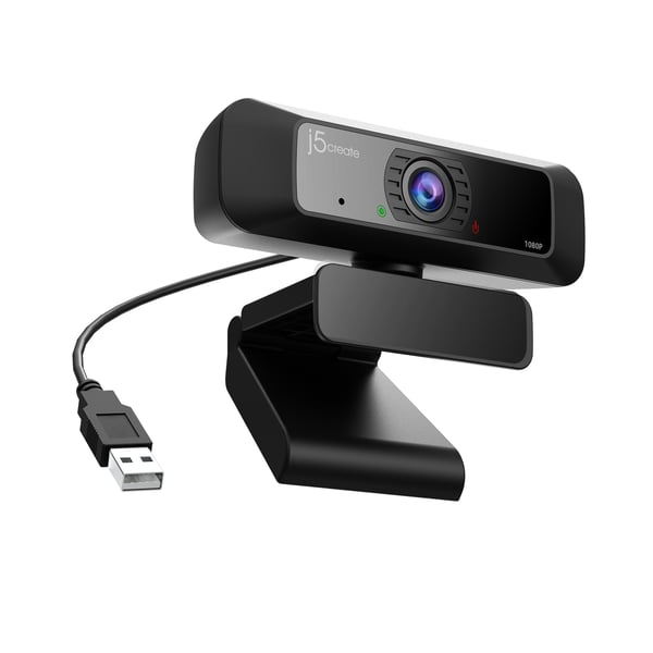 j5create JVCU100-N USB™ HD-webkamera med 360° drejning