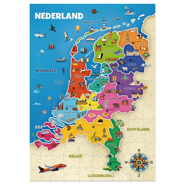 I learn Ik Leer - Kaart Van Nederland