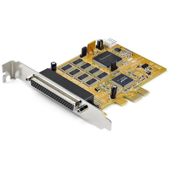 StarTech.com 8-portars PCI Express RS232 seriell kortadapter - PCIe RS232 seriellt kort - 16C1050 UART - Multiport seriellt DB9-kontroller-/-expansionskort - 15kV ESD-skydd - Windows och Linux
