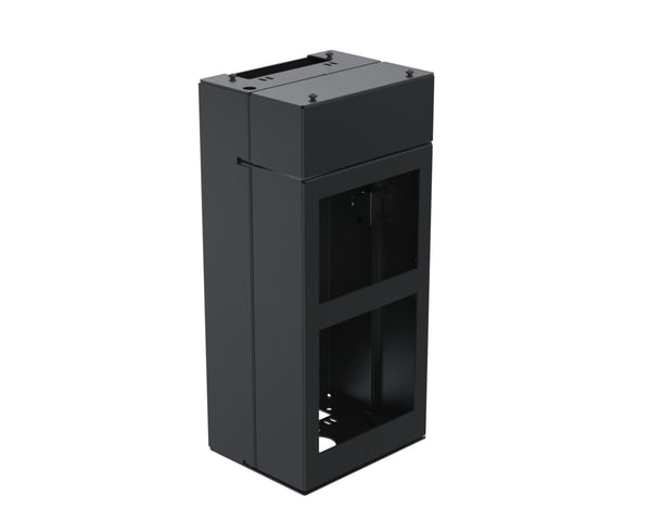 Ergonomic Solutions SpacePole Kiosk SPK211-02 tilbehør til POS-system Midterste modul Sort Metal