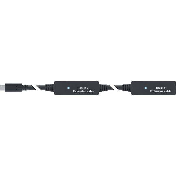 InLine 35655C USB-kabel USB 3.2 Gen 1 (3.1 Gen 1) 10 m USB C 5 Gbit/sek. Sort