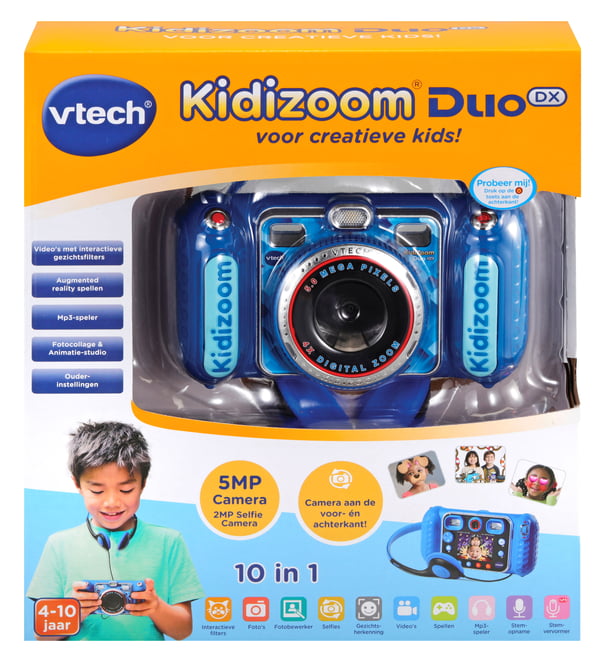 VTech KidiZoom Duo DX blauw Digitalt kamera til børn