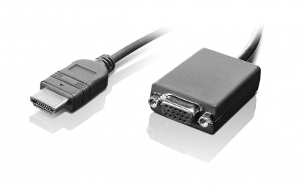 Lenovo HDMI / VGA 0,2 m Sort