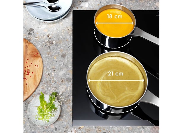 Electrolux EIV734 Sort Indbygget 70 cm Zone induktionskogeplade 4 zone(s)